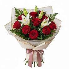 Букет цветов из:  Лилии и Розы в Старом Крыму