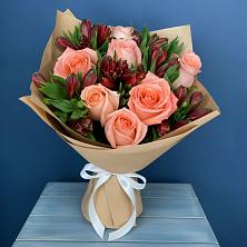 Букет цветов из:  Розы и Альстромерии в Старом Крыму