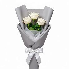 Букет 3 белые розы в Старом Крыму