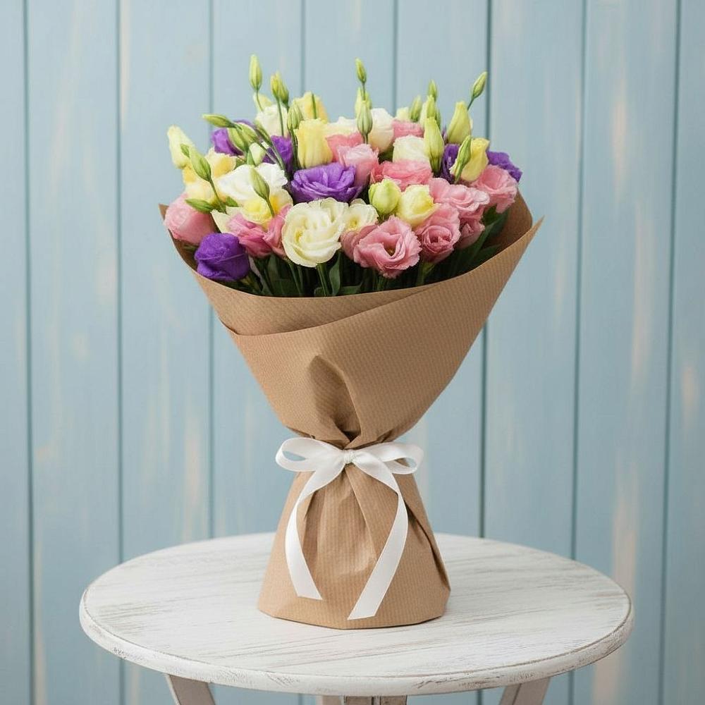 Букет цветов из: Лизиантусы в Старом Крыму