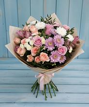 Букет цветов из:  Хризантемы, Розы и Альстромерии в Старом Крыму