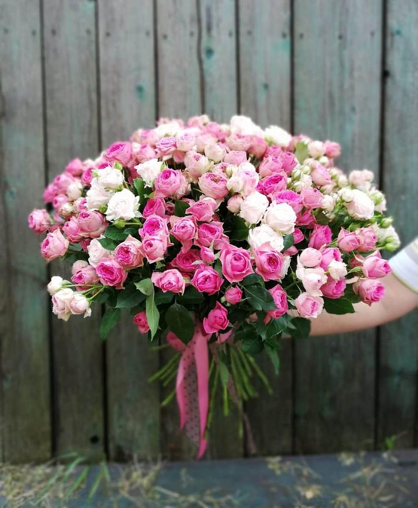 Букет Розовые кустовые розы Натали и Лав Лидия в Старом Крыму