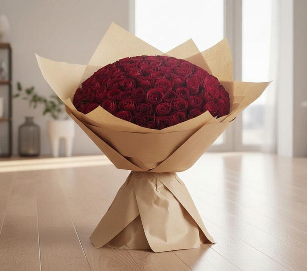 Букет 101 Красная роза в Старом Крыму