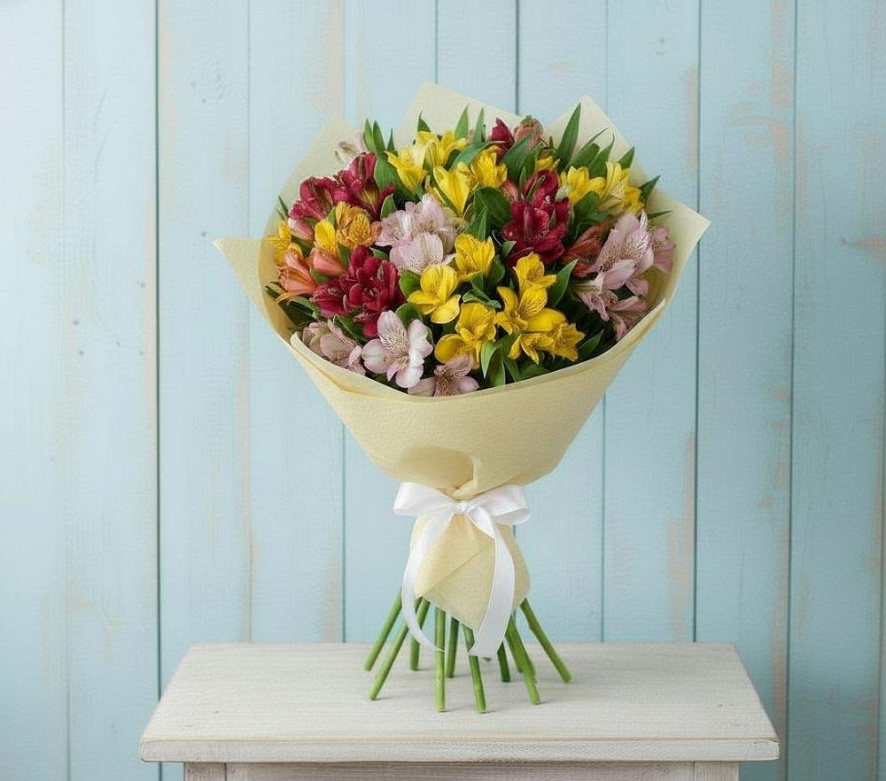 Букет цветов из: Альстромерии в Старом Крыму