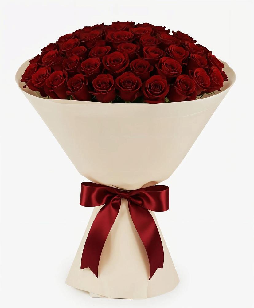 Букет 101 Бордовая роза Блэк Бакарра в Старом Крыму