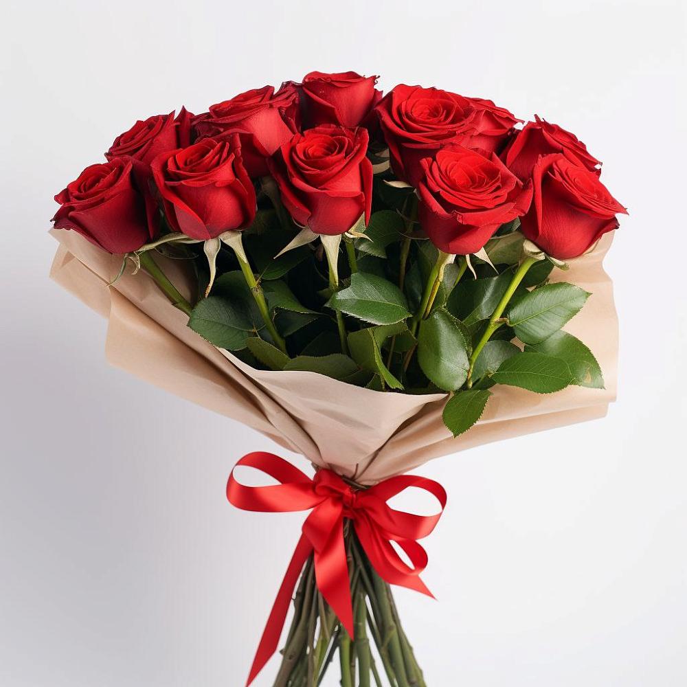 Букет 11 Красных роз Эдлесс Лав в Старом Крыму